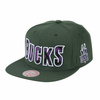 Mitchell & Ness Milwaukee Bucks Snapback Green