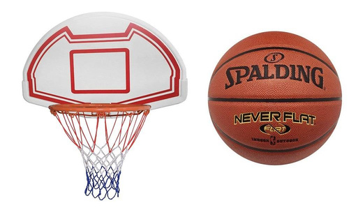Basketball Backboard MASTER 90 x 60 cm + Spalding Basketball
