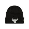 Czapka zimowa New Era NBA Chicago Bulls Metallic Black Cuff Knit Beanie Czarna - 60691272