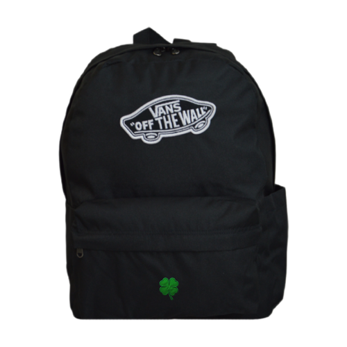 Vans Old Skool Classic Backpack Black VN000H4YBLK1 + Custom Four-Leaf Clover