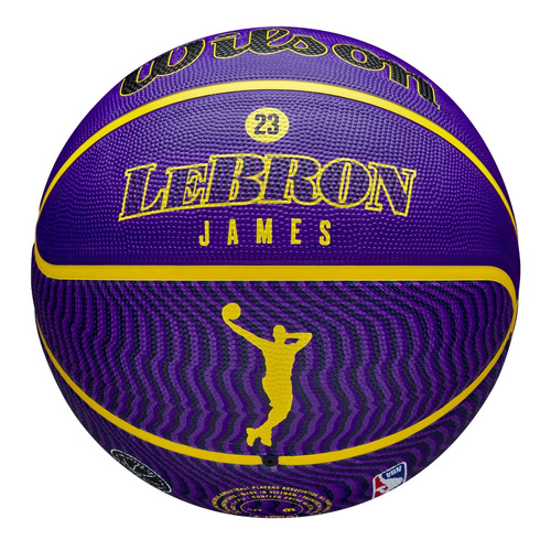 Zestaw do gry w koszykówkę kosz OneTeam + Piłka Wilson LeBron James Los Angeles Lakers