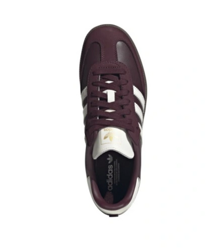 Buty sportowe damskie młodzieżowe Adidas Samba OG Bordowe - JR8844