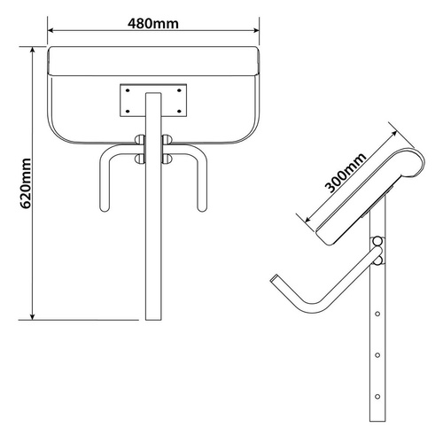 Biceps bench K-SPORT with protection - KSSL013/2