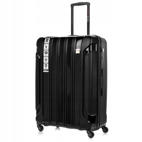 SwissBags Travel Suitcase Tourist 75cm Black