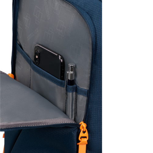 Plecak kabinowy bagaż podręczny American Tourister Take2Cabin 24L Navy/Radiant Orange - 149174-A677