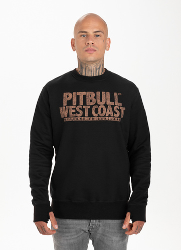 Bluza sportowa męska Pit Bull West Coast Crewneck Mugshot Czarna - 110006900