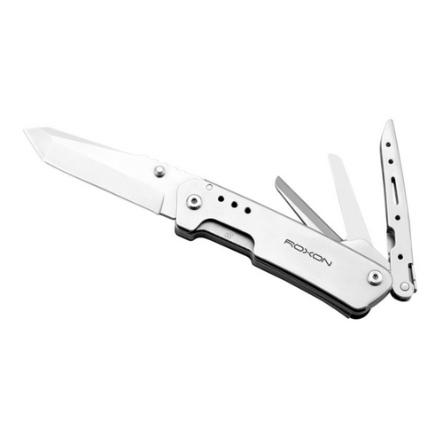 Folding Pocket Knife and Scissors Multitool Roxon  2 in 1 - KS S501