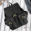 Women's leather backpack Paolo Peruzzi Vintage Black - T-16-BL
