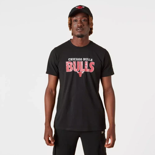 Koszulka New Era Noir Chicago Bulls NBA T-shirt - 13083891 