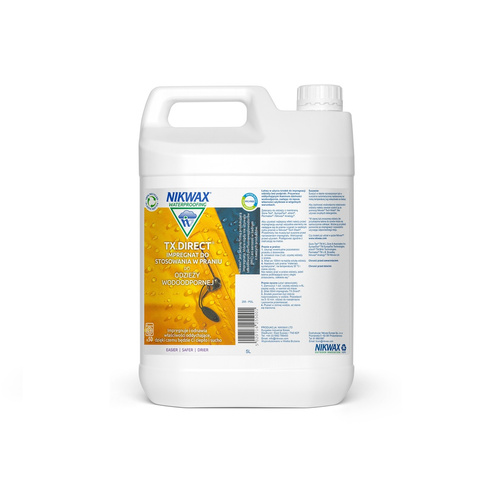 Impregnat do stosowania w praniu Nikwax TX. Direct Wash-In 5L - 255P01