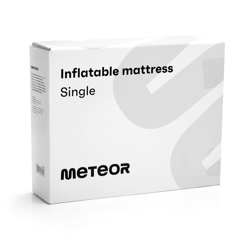 Jednoosobowy Materac dmuchany METEOR welurowy, turystyczny - 10110