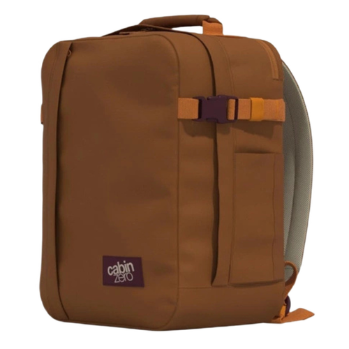 Travel backpack Cabin Zero Classic Tech 28L Cinnamon hand luggage for the plane - CZ332421