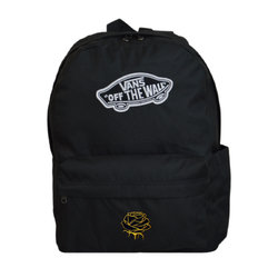 Vans Old Skool Classic Backpack Black VN000H4YBLK1 + Custom Gold Rose