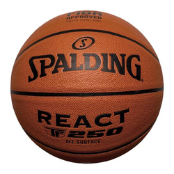 Basketball Basketball Spalding React TF-250 Logo Fiba Leather 76-967Z