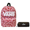 Plecak szkolny młodzieżowy Vans Old Skool czerwony + piórnik Pouch