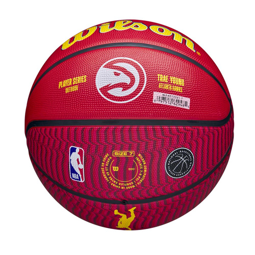 Piłka do koszykówki Wilson NBA Trae Young Atlanta Hawks Outdoor - WZ400132017