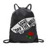 Plecak VANS Realm Backpack VN0A3UI6BLK + Worek VANS Benched Bag + Custom Red Rose