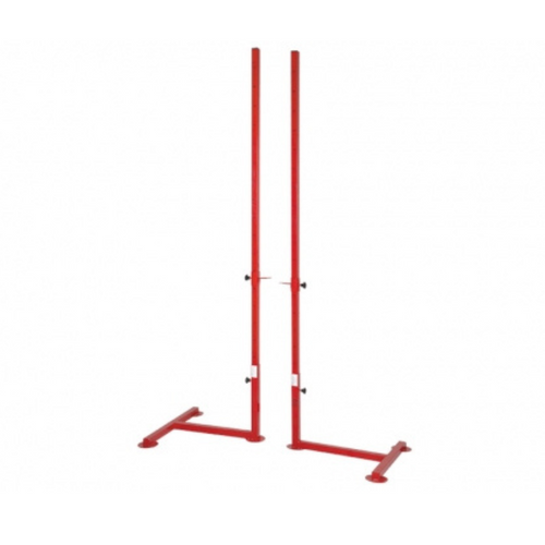 Certified high jump posts on a stable steel base - 858-100