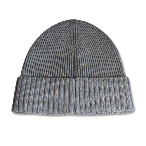 Czapka zimowa wełniana Hugo Boss Virgin Wool Beanie Szara - 50495306-041