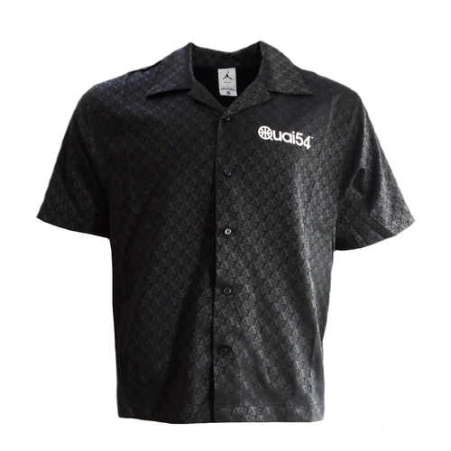 Koszula elegancka męska Air Jordan Quai 54 Shirt z krótkim rękawem czarna - FZ1768-045