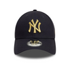 Czapka z daszkiem New Era 9FORTY MLB NY New York Yankees Metallic Navy Strapback - 60595195