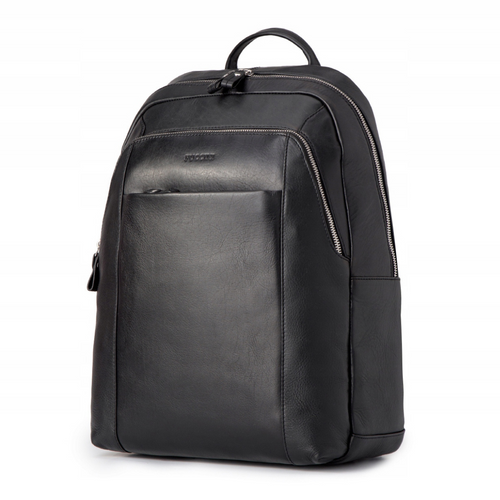 Puccini Royal Collection Leather Black Backpack - LGD6323-1