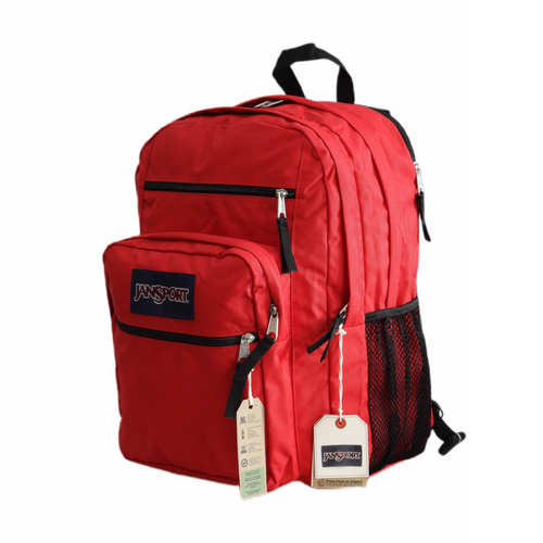 JanSport Big Student Backpack 34L Red Tape - EK0A5BAHN58 + vans Pencil Box