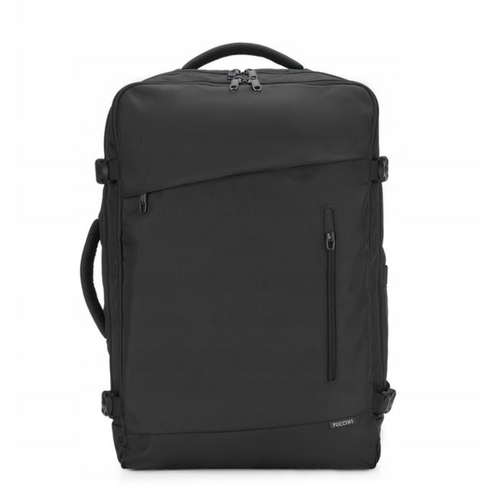 Plecak podróżny bagaż kabinowy Puccini Easy Pack Collection do samolotu czarny - PM9028-1
