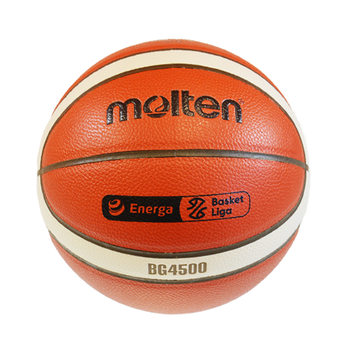Piłka do koszykówki Molten FIBA Approved Indoor Energa Basket Liga - BG4500-PL
