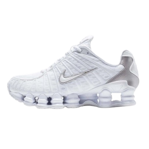 Buty sportowe męskie Nike SHOX TL Metallic Silver białe - AV3595-100
