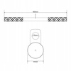 Straight bar handle for gym pulley K-SPORT - U001
