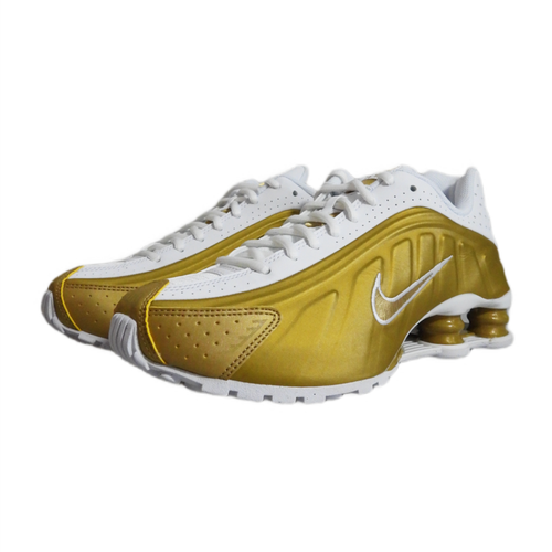 Buty sportowe Nike Shox R4 Metallic Gold White (GS) Złote - CW2626-700