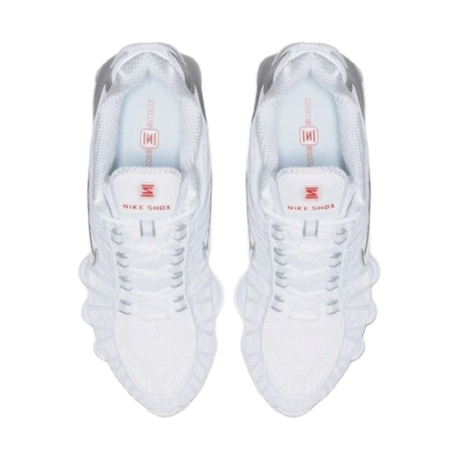 Buty sportowe męskie Nike SHOX TL Metallic Silver białe - AV3595-100