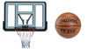 Basketball set Spartan Wall Mounted Backboard + Spalding TF-250