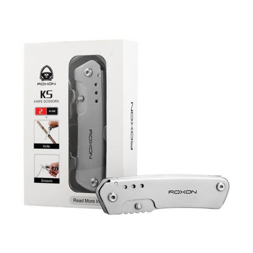 Folding Pocket Knife and Scissors Multitool Roxon  2 in 1 - KS S501