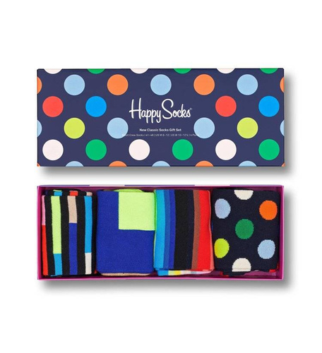 Happy Socks 4-pak New classic gift box - XNCG09-9300