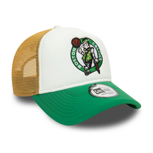 New Era 9FORTY NBA Boston Celtics Flower A-Frame Trucker Adjustable Cap - 60595276