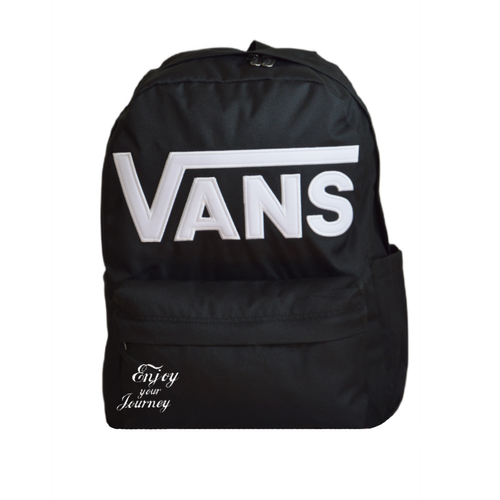 Plecak szkolny miejski Vans Old Skool Drop V Backpack Black VN000H4ZBLK1 + Custom Enjoy your journey