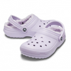 Klapki sandały Crocs Classic Lined Clog Lavender Fioletowe - 203591-50P