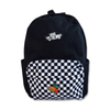 Plecak szkolny Vans New Skool kratka kieszonki VN000628Y281 + Custom Zimorodek Orange