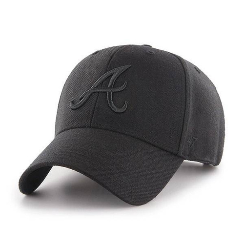 Czapka z daszkiem 47 Brand MLB Atlanta Braves czarna - B-MVPSP01WBP-BKA