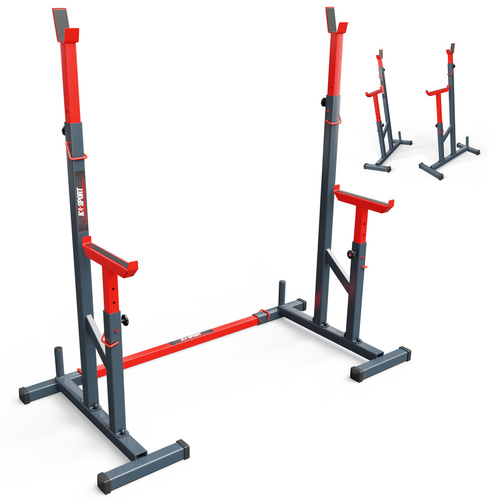 Adjustable training stands for barbell exercise bench with protection K-SPORT - KSSL070/2