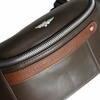 Saszetka męska nerka biodrowa Aeronautica Militare Waist Bag Brązowa - AM-393-MORO