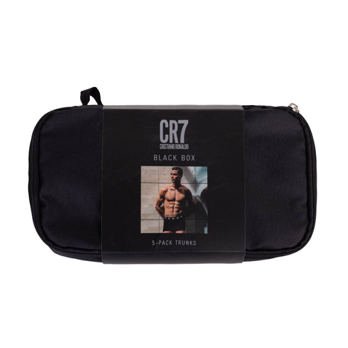 Men's Boxer Shorts CR7 Trunk 5 Pack Giftbox Black Sports Briefs Toiletry bag - 8123-49-2902