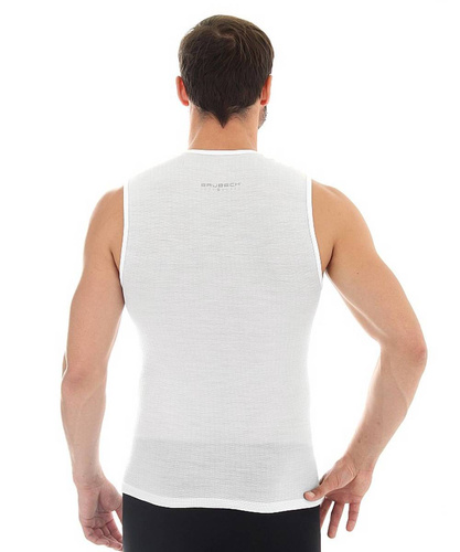 Brubeck Sleevless Base Layer White - SL10100