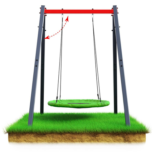 Set garden swing frame + stork nest K-SPORT Max Fun - KSOZ016