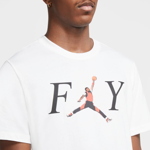 Koszulka męska Air Jordan Fly T-shirt biała - CN3598-100