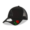 Czapka z daszkiem bejsbolowa New Era LA Trucker Czarna Custom Rose