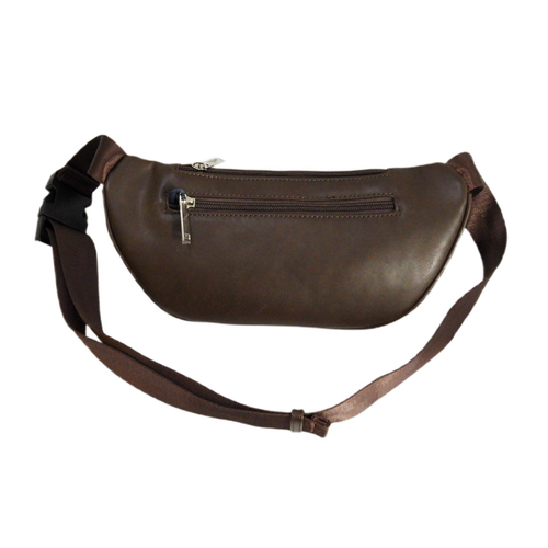 Saszetka męska nerka biodrowa Aeronautica Militare Waist Bag Brązowa - AM-393-MORO
