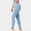 Women's seamless blue sport leggings Carpatree Allure - CP-ASL-BB